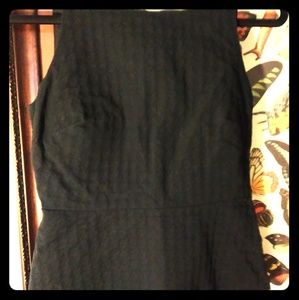 Banana Republic hound's tooth jacquard peplum top